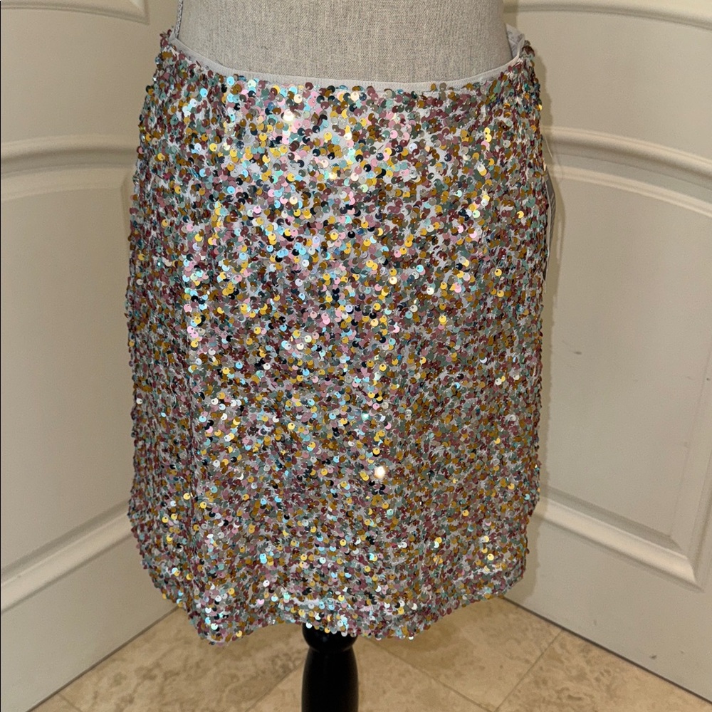 Multicolor Sequin mini Skirt